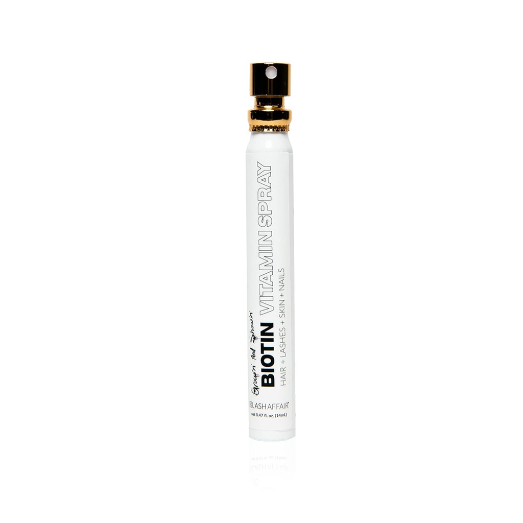 Lash Affair Biotin Supplement Vitaminer til hår hud og negle vækst, Vegansk Biotin mund Spray med vitamin C, E, Jern, og Aminosyrer, Gluten fri, Cruelty- fri, Lavet i USA