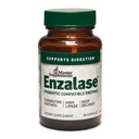 Master Kosttilskud Enzalase - 50 kapsler - Probiotiske kompatible enzymer - Giver fordøjelsesfremmende Boost + Gas & Bloating Relief - Gluten Free - 50 Servere