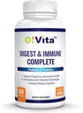 Digest & ImmunComplete Probiotika & Prebiotika til kvinder & mænd, Understøtter fordøjelse & Gut sundhed, Understøtter ernærings- Absorption & immunsundhed (60 ikke- GMO kapsler)