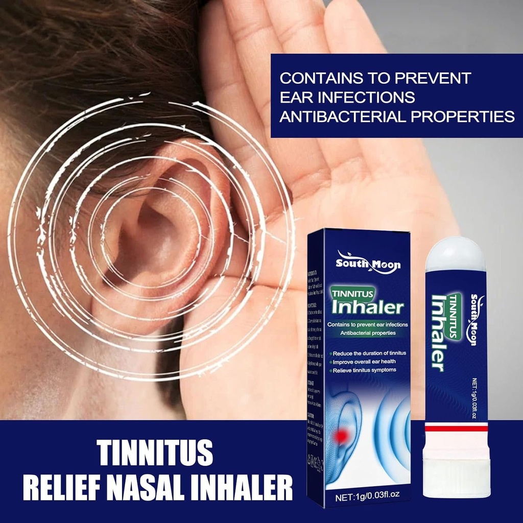 Techsilen For Tinnitus, Tinnitus Inhaler, Echotease Tinnitus Inhaler, Techsilen Tinnitus Inhaler, Tinnitus Relief for Ringende Øre, Tinnitus Relief Nasal Inhaler (5 stk)