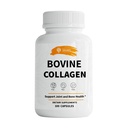 SIRUNES Bovin Collagen Kosttilskud til mænd og kvinder I Hydrolyzed Grass Fed Bovin Collagen Peptider Kosttilskud til fælles, nerve & ben støtte - non-GMO, anti-aging - 100 kapsler