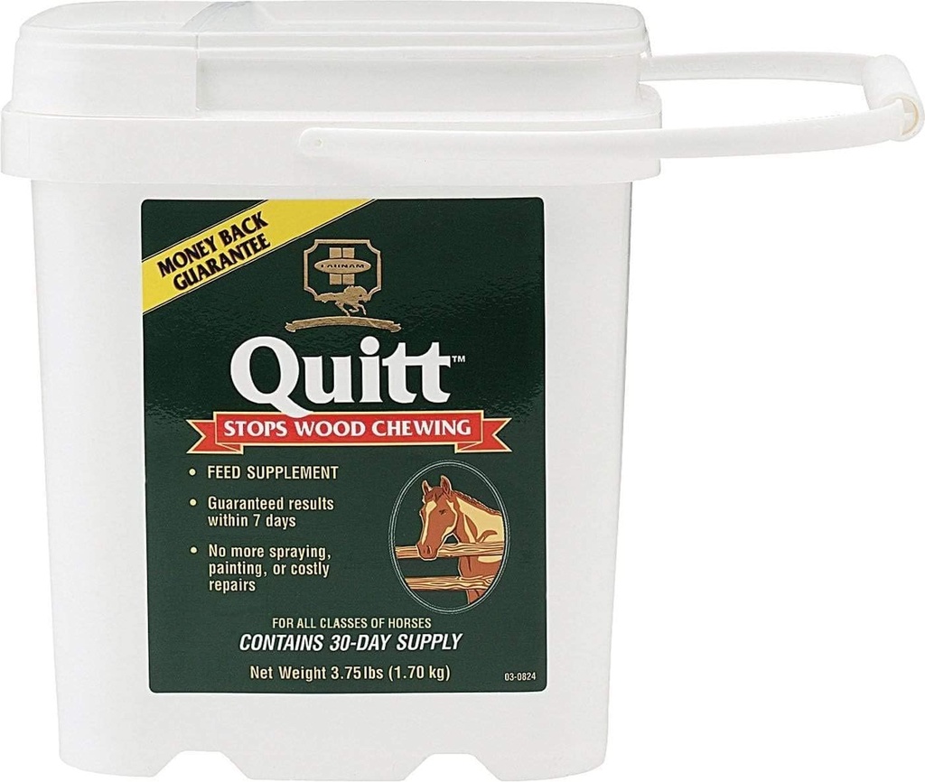 Quitt tygning deterrent supplement til heste