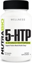 NutraBio 5- HTP tillæg, 200mg Capsules - Kan hjælpe støtte og fremme sundere og vedvarende søvn, 90 grøntsagskapsler