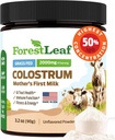 ForestLeaf Colostrum Powder 50% IgG Højeste Pure Concentration, Grass Fed Colostrum tillæg til Gut Sundhed, immunforsvar og muskel Inddrivelse, Bovin Colostrum til mennesker, Unflavored, 45 Serveringer