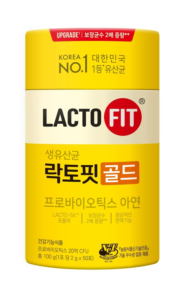 [Chong Kun Dang] Lacto- Fit ProBiotics Gold (1 Pack), 3.53 oz