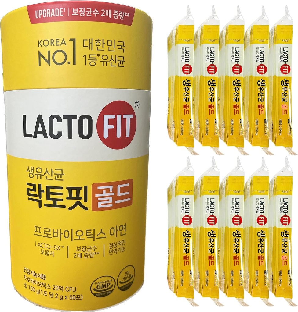 [Chong Kun Dang] Lacto- Fit ProBiotics Gold (1 Pack), 3.53 oz