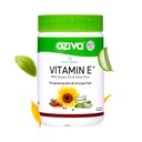 OZiva Plant Based 100% Natural Vitamin E + Aloe Vera + Argan Oil for Glowing Skin & Stronger Hair, 30 Veg Capsules, Non GMO