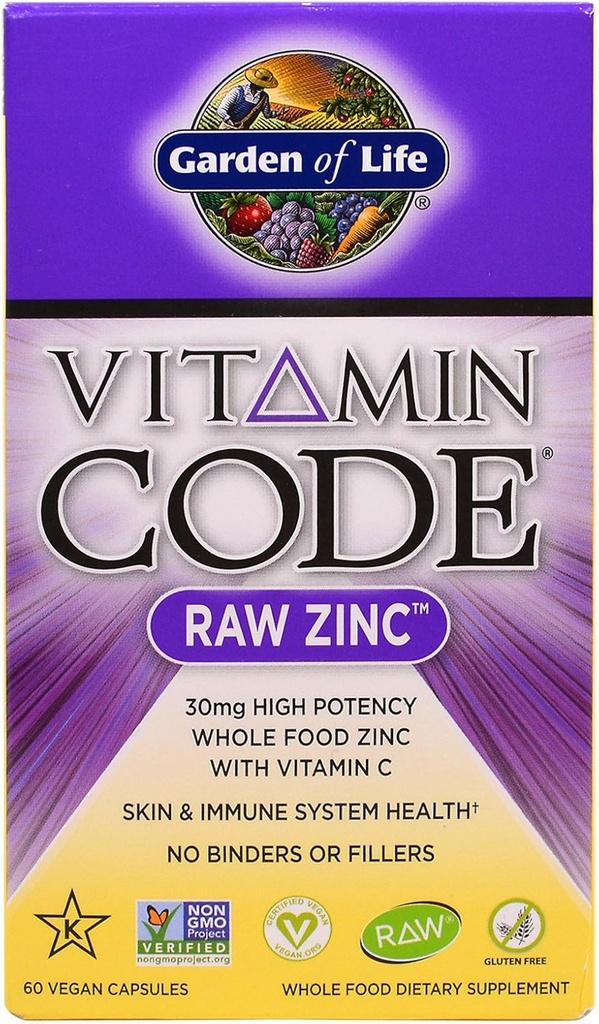 Livets have, Vitamin Kode, Rå zink, 60 Veggie Caps
