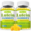 Lutein og Zeaxanthin Kosttilskud Gummies med Astaxanthin & Bilberry Extract - Eye Vitaminer med Omega-3, Vitaminer A, C, E, D3 & Zink til Vision Health - Sugar Free, Mango Flavor, 120 Greve