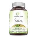 Amazing India Senna (Made with Natural Senna) 500 Mg per Serving 120 Veggie Kapsler Supplement 124; Non- GMO Note 124; Glute- Free