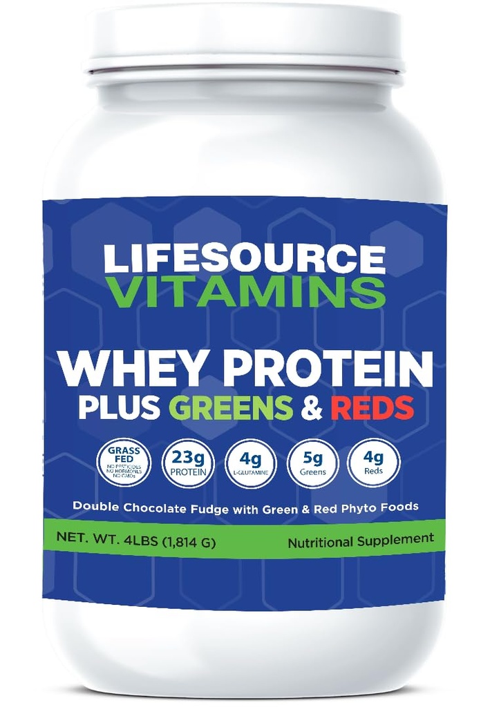 LifeSource Vitaminer Whey Plus grønne & røde Phyto fødevarer (4 pounds)