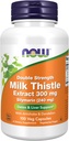 Now Foods Supplements, Silymarin Milk Thistle Extract 300 mg med Artichoke og Mælkebøtte, Dobbelt Styrke, Understøtter leverfunktion *, 100 Veg kapsler