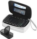 Ugentlig PU Leather Pill Bag Organizer sag 2 gange om dagen, AM PM Daily Pill Box at holde Vitamin, Fish Oil, Kosttilskud og Medicin (sølv)