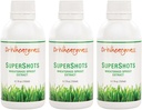 Dr Wheatgrass (Pack of 3) Supershots(30 Day Supply) - Wheatgrass Extract in a Bottle, Stronger Than Fresh Wheatgrass Juice and Powder