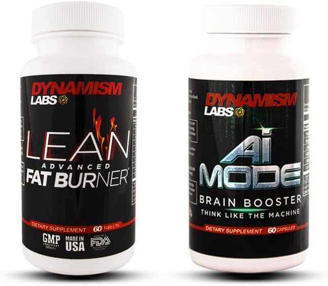MANTUP DynamismLabs Peak Performance Bundle - Lean Advanced Fat Burner og AI Brain Booster