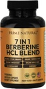 PRIME NATURAL Berberine HCl 600 mg Økologisk Ceylon Cinnamon 400mg Økologisk gurkemeje 200mg Økologisk Ginger 130mg Økologisk Æble Cider Vinegas 65mg Guldsæl Root 6, 5 mg Bioperine 3 mg