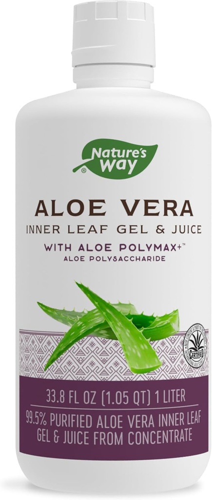 Nature's Way Aloe Vera Inner Leaf Gel & Juice, 1 Liter