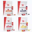 TB12 Elektrolytpulver til hurtig hydrering af Tom Brady, 4-Pack Stickpacks (Lemonade, Blåbær Pomegranat, Frugt Punch & Peach Mango), Natural, Let at blande. Lavsukker, Lavkalorie (60 Servere)
