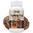 Parker Naturals Turkey Tail Mushroom Capsules - Organic Mushroom Supplement til immunsystemet Health Support - 1000 mg Premium Mushroom Kosttilskud - 120 Kapsler