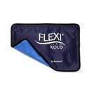 FlexiKold Genbrugelig Gel Ice Pack med Straps - Cold Compress Pack til skader - Flexible Medical Ice Wrap til tilbage, Skuldre, Ben, Knees, Sciatica, Muskelsmerter - Halv størrelse