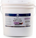 Health and Wisdom Magnesium Bath Crystals - Bath Salts with High Concentration & Enhanced Absorption for Muscle & Joint Relief - Dead Sea Sourced - Unscented - 14 lbs - Up to 113 Uses