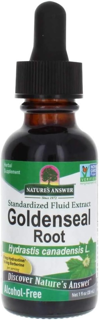 Naturens svar Golden Seal Root Extract Alkohol gratis 1 Ounce Note 124; Natural ImmunoBooster