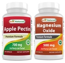 Bedste Naturals Apple Pectin 700 mg & Magnesiumoxid 500 mg