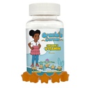Gracie 's Corner Stars Kids Multivitamin Gummies med Omega 3 - Børns Vitaminer A, B, C, D - Star- Shaped Toddler Multivitaminer, Plant- baseret, Gluten- Free Kids Gummics, 60 Greve