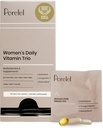Perrelel Dame Daily Vitamin Trio, Multivitamin, Omega 3 Dha + EPA, & Beauty Blend Kosttilskud til Nutrient Support & Samlet Wellness, Soy, Dairy & Gluten Free Non GMO Formel, 30 Daily Pill Packs