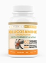 Glucosamin Chondroitin med gurkemeje & MSM - Støtte til mobilitet og fleksibilitet - 60 Veggie Kapsler
