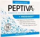 Peptiva fordøjelsesenzymer Supplement + ProDigest - Hjælper med Bloating, Gas, Forstoppelse - 15 Tæl