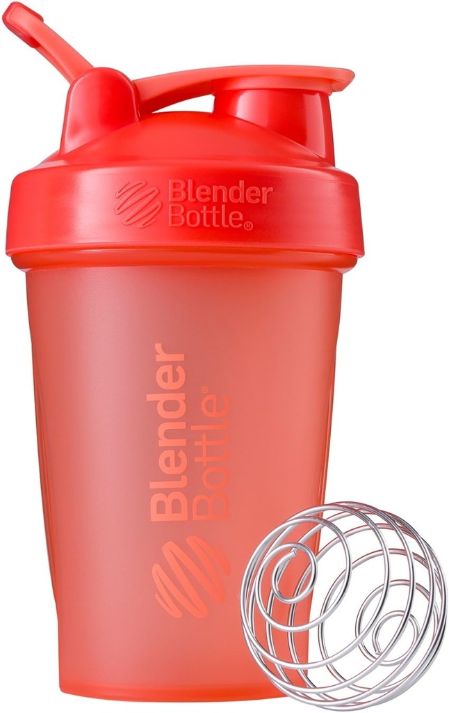 BlenderBottle Classic Shaker Flaske Perfekt til Protein Shakes og Pre Workout, 20-Ounce, Coral