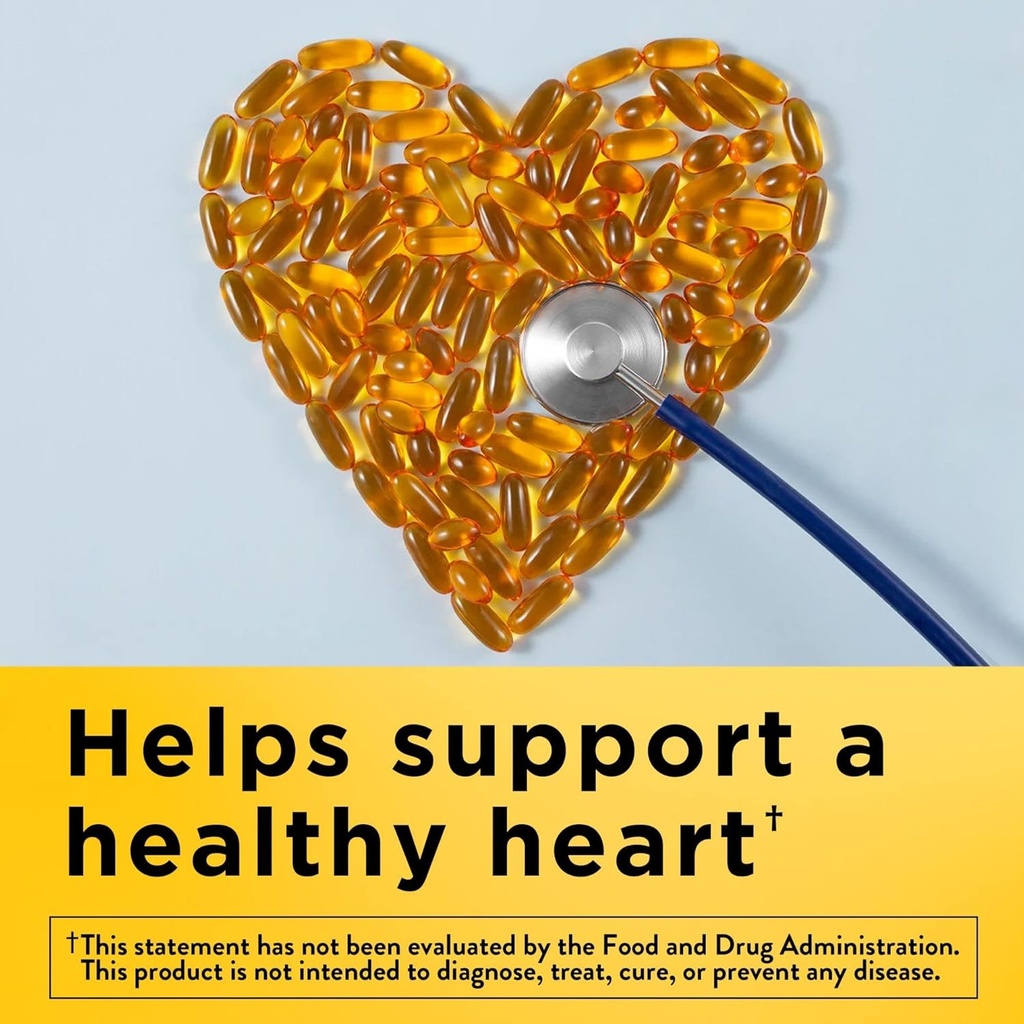 Nature Made Fish Oil Softgels - Omega 3 supplement til hjertesundhed, 230 Softgels, 115 Day Supply (pakke med 2)