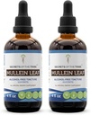 Secrets of the Tribe Mullein Leaf Alkohol- Free Liquid Extract, Mullein (Verbascum thapsus) Tincture Supplement (2x4 FL OZ)