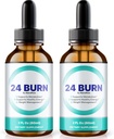 NutraRize (pakke af 2 24 Burn Drops, All- Natural 24Burn Liquid Supplement, Official Nutritional Formel til at støtte en sund og aktiv livsstil, Gotas anmeldelser (60 Servere)