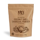 MB Herbals Aktiveret kul pulver fra kokos Shell 3,5 oz (100 Gram) Til ekstern brug kun 124; Til tandpulver Ansigtspakninger og Masker 124; Sæbe Layout 124; Må ikke Injest