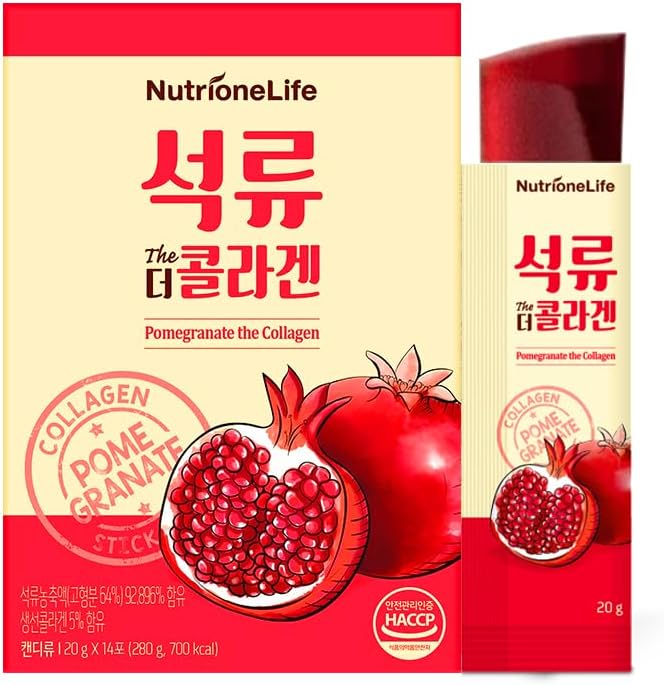 Granatæble Kollagen Jelly, Koreansk Kvinde Antioxidant 1000mg Lav Molekulær Fisk Collagen Jelly, 18579mg Pure Pomegranat Extract, Contain Hyaluronic Acid, Elastin
