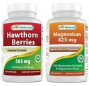 Bedste Naturals Hawthorn Berry 565 mg & Magnesium Glycinate 425 mg