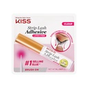 KISS Clear Strip Lash Adhesive Med Aloe, Vandtæt, Formaldehyd og Latex Free, Odor Free, Cruelty Free, Super Strong Hold Eyelash lim med Brush Appliator, 0.17 Oz.