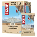 CLIF BAR - Energy Protein Bars - Hvid chokolade Macadamia Nut - Lavet med Økologisk Havre - Energy Bars - Ikke-GMO - (15 Pack)