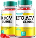 rize laboratorier - Speedy Extreme Keto Plus ACV Gummy til avancerede vægttab med Apple Cider Vinciate 2000mg tillæg (120 gummies)