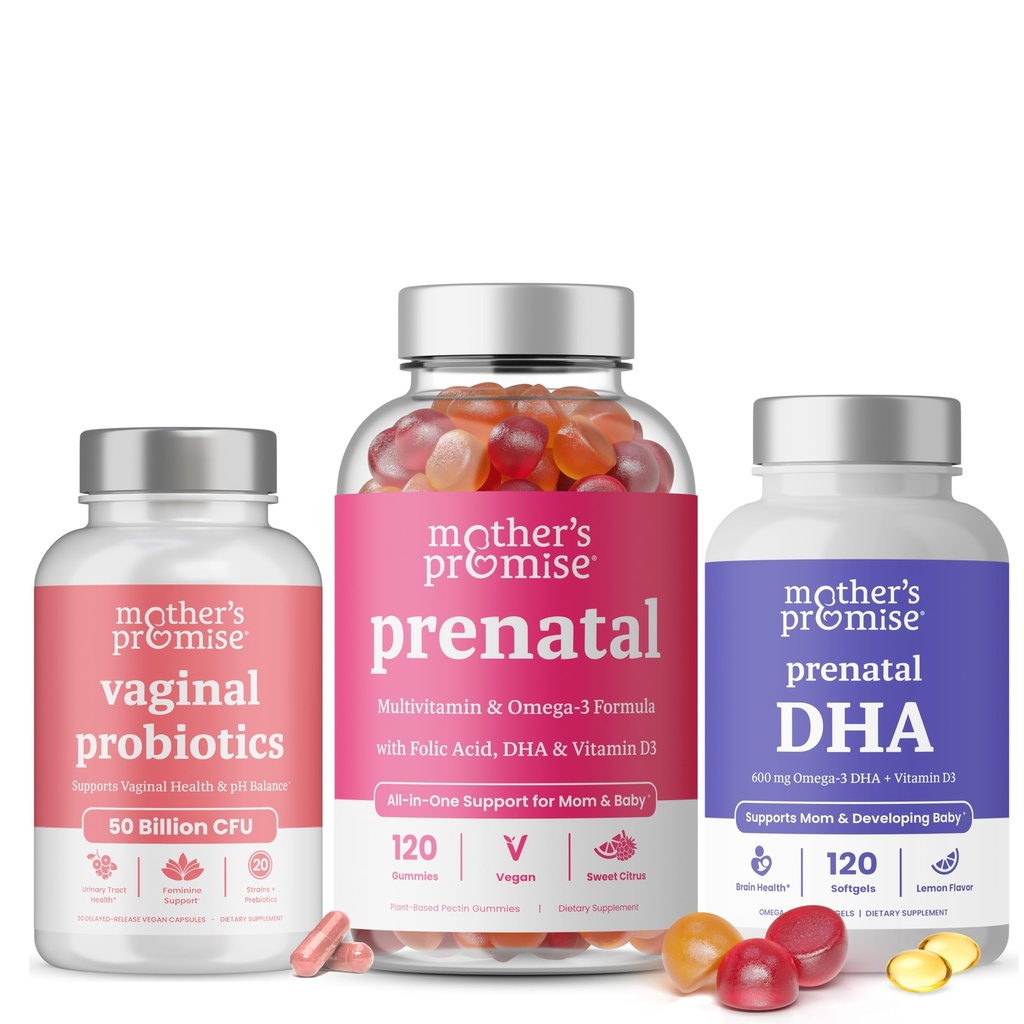 Mors Lov Vaginal Probiotika + Prenatal DHA & Prenatal Vitamin Bundle