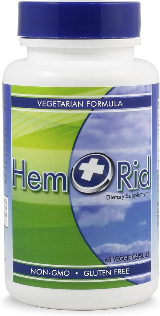 HemRid bedste hæmoride supplement, Reducere kløende, Irritation, Blødning, brænding i 2-5 dage, klinisk testede ingredienser Give hurtig lindring i 120 dage