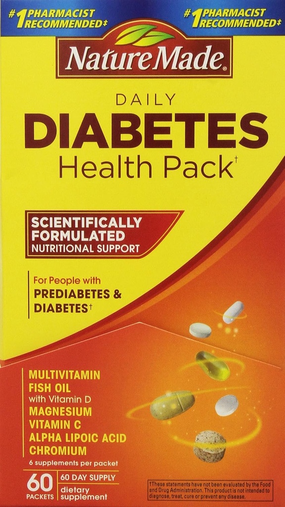 Nature Made Diabetes Health Pack, 60 Pakker