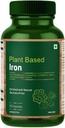 Plantebaseret jern med ferrofumarat, C-vitamin, spinat & root beriget med naturlige jernkilder - 60 kapsler