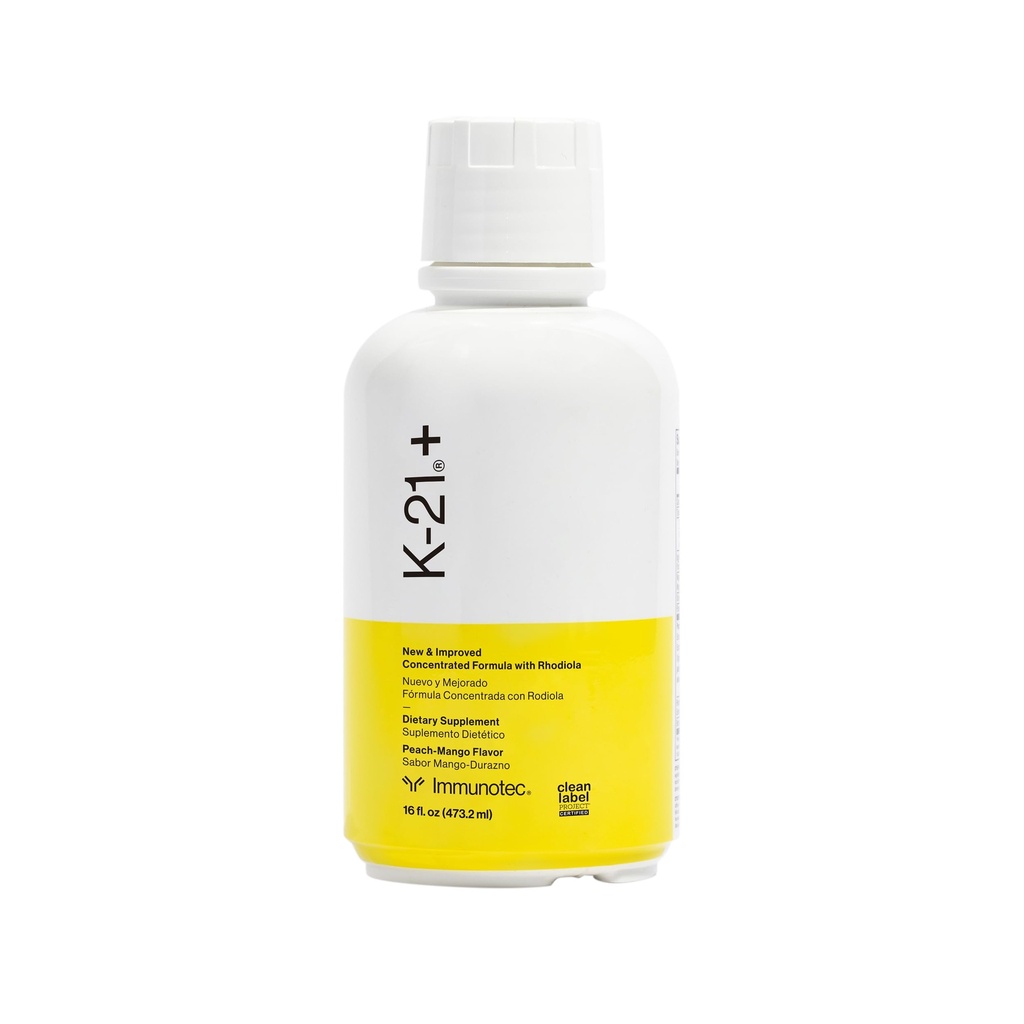 Immunotec - K- 21Plus - Urteadaptogen med Rhodiola Rhosea Root - Energi-, Mood og Stress Support