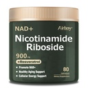 Airboy Liposomal Nicotinamid Riboside 900 mg, NAD tillæg med Resveratrol & Quercetin, Third- Party Testet, Anti- Aging, Energi, Focus - 80 Greve
