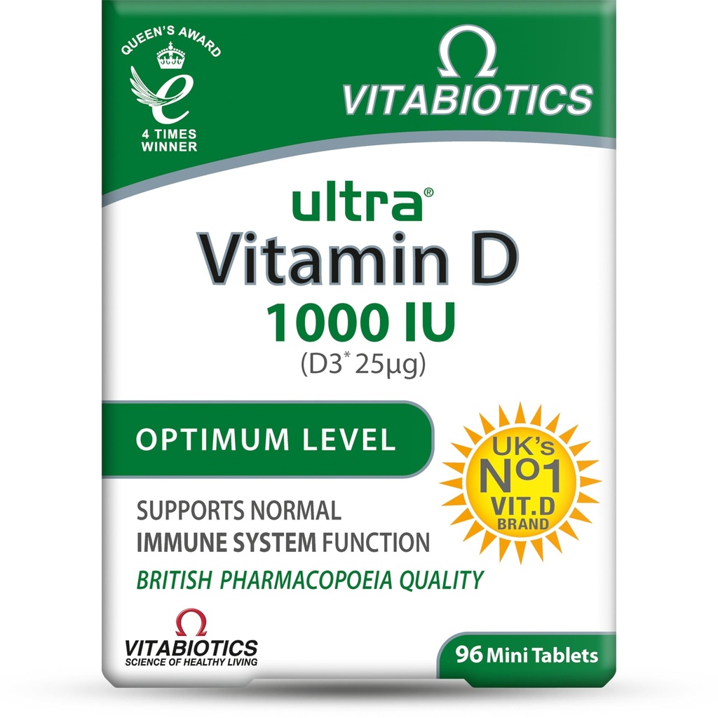 Ultra af Vitabiotika Vitamin D tabletter x 96