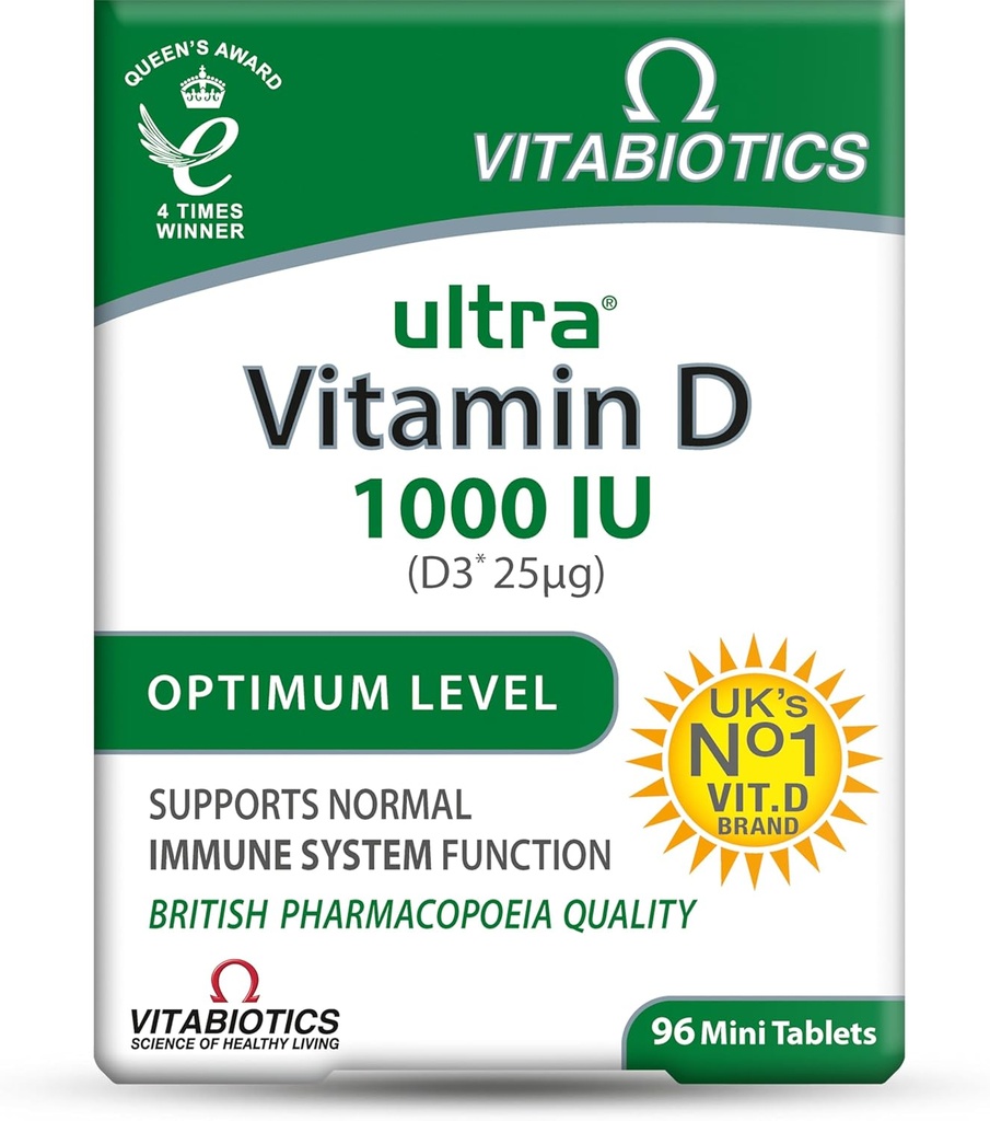 Ultra af Vitabiotika Vitamin D tabletter x 96