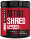 Jacked Factory NITROSURGE Shred Pre Workout Supplement - Energy Booster, Instant Strength Gains, Sharp Focus, kraftfulde Pumper - Nitrooxide Booster & PreWorkout Powder - 30Sv, Black Cherry